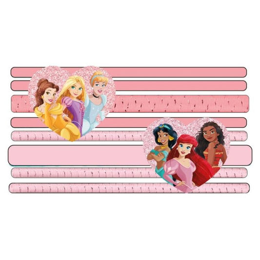 Confezione blister da 8 elastici per capelli delle Principesse Disney
