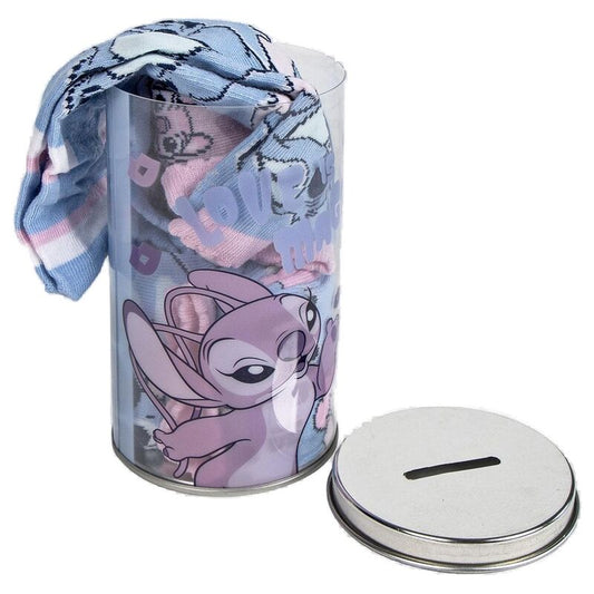 Skarbonka na 4 pary skarpetek Stitch Disney