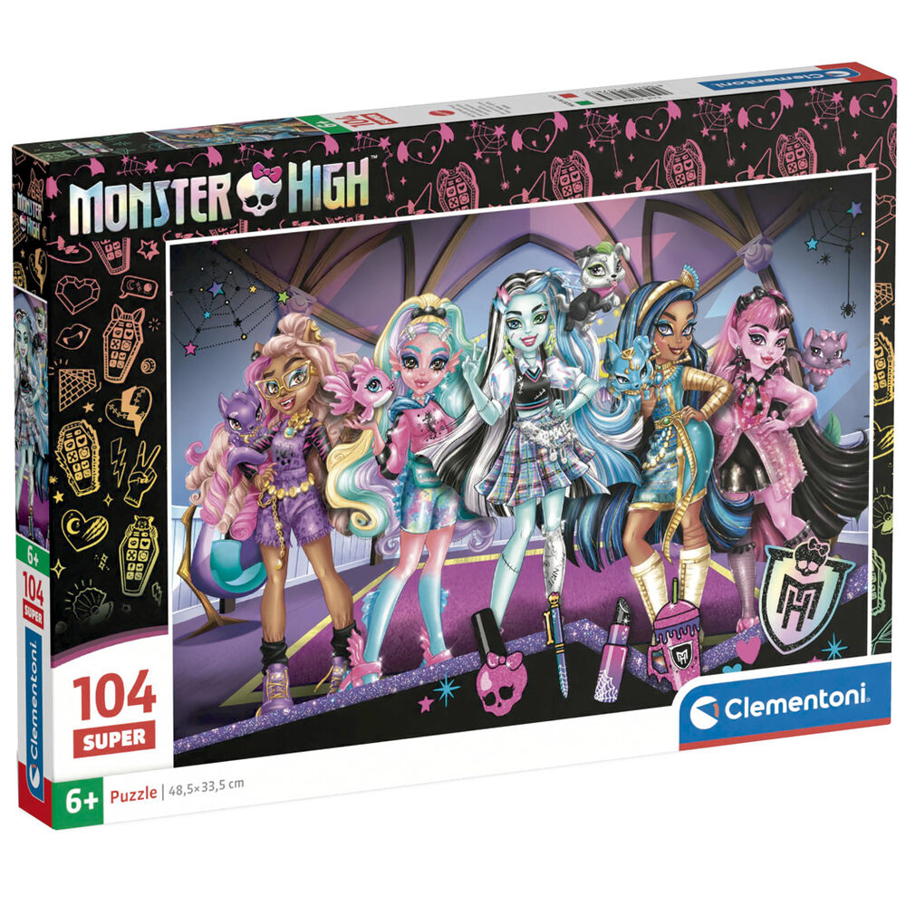 super monster high puzzle 104 pieces