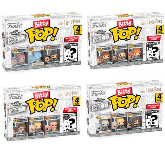 Blister pack of 4 Bitty POP Harry Potter figures (assorted)