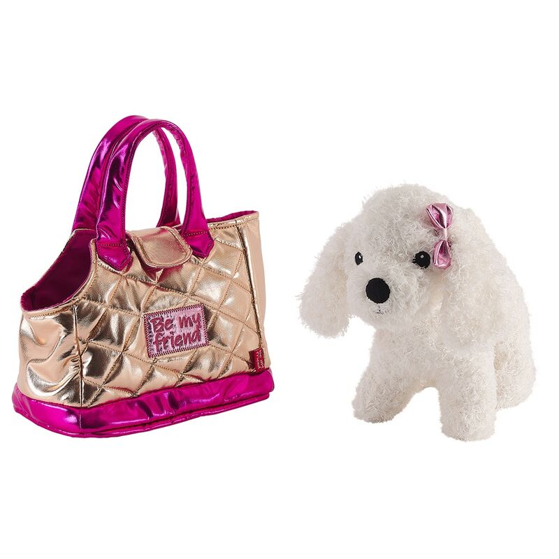 Handbag + Golden Didi Dog Plush Toy 28cm