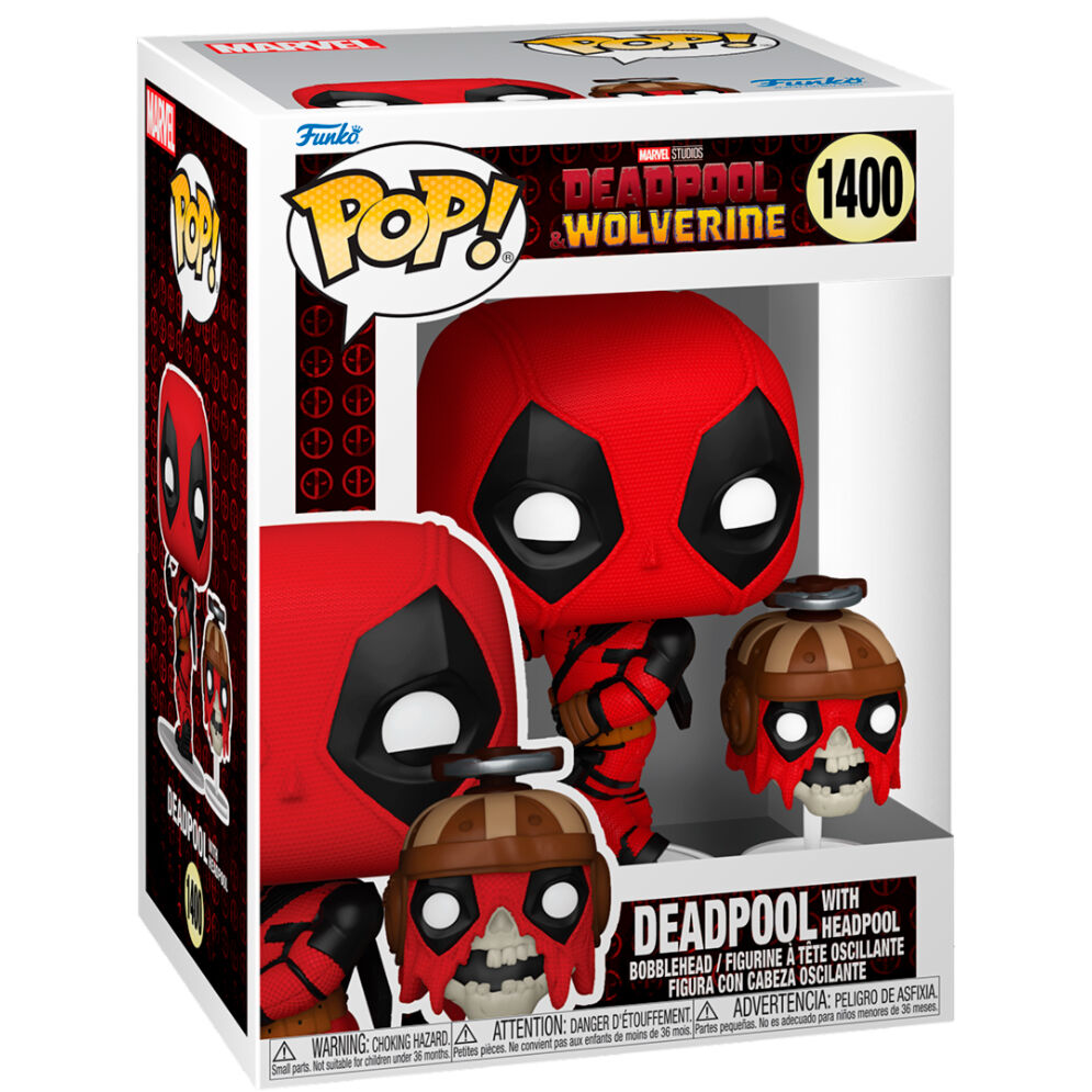 Statuetta POP Marvel Deadpool e Wolverine Deadpool con Headpool