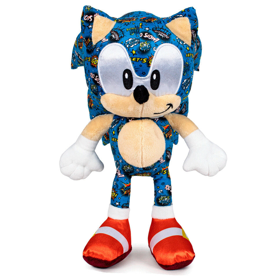 sonic blue comic sonic the hedgehog plush 30cm