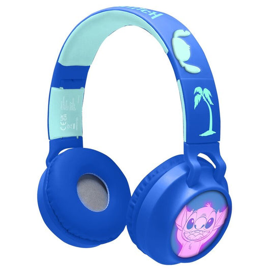 Fones de ouvido Bluetooth sem fio com luzes do Stitch da Disney