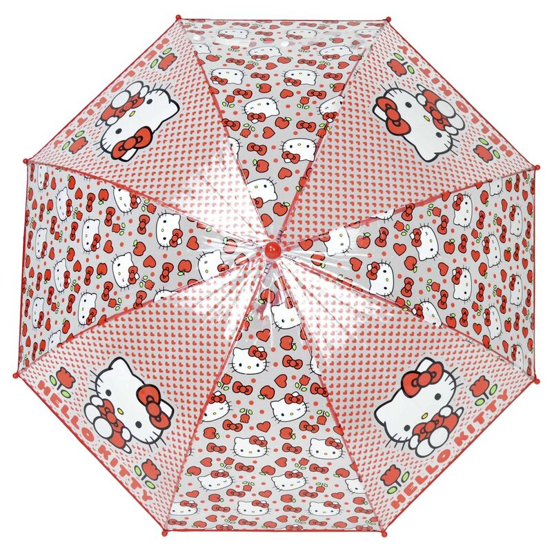 Hello Kitty transparent manual umbrella 48cm