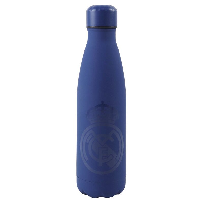 real madrid 600ml stainless steel blue bottle