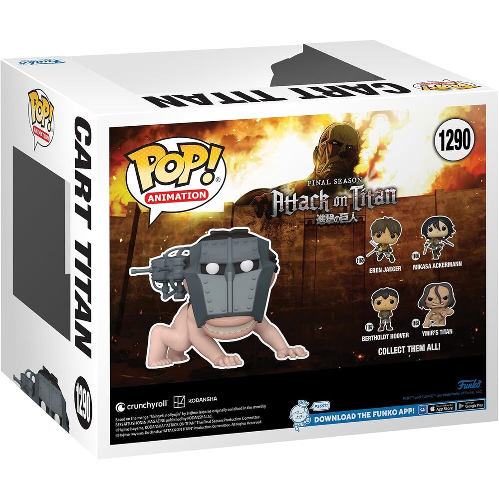Figura Pop Super Attack On Titan Cart Titan Exclusiva
