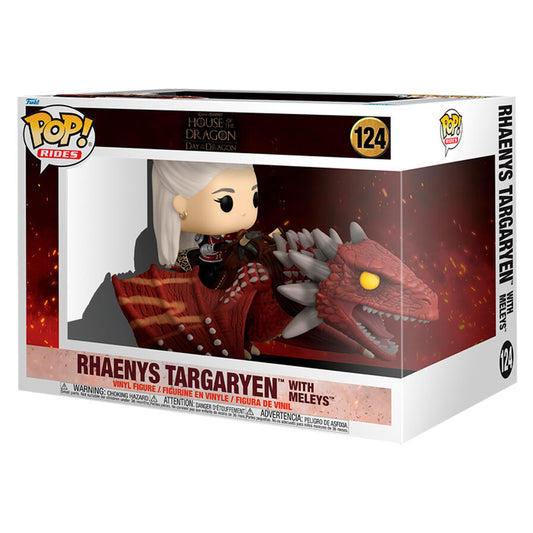 pop rides deluxe house of the dragon rhaenys targaryen with meleys figure