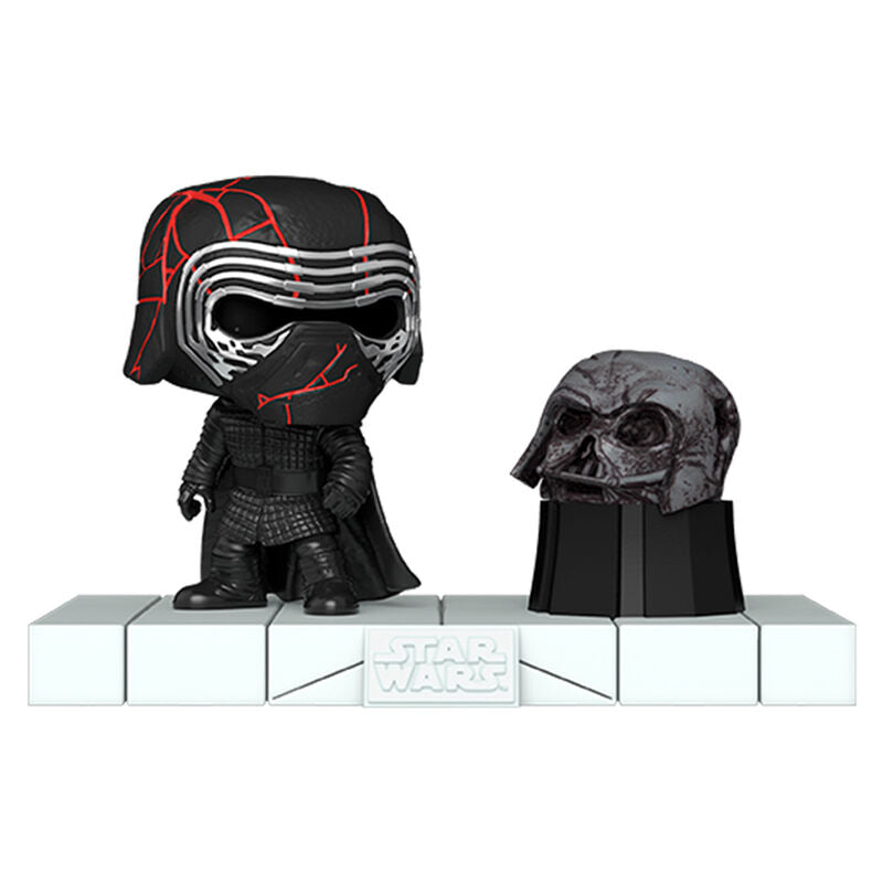 deluxe pop figure star wars kylo ren with darth vader helmet