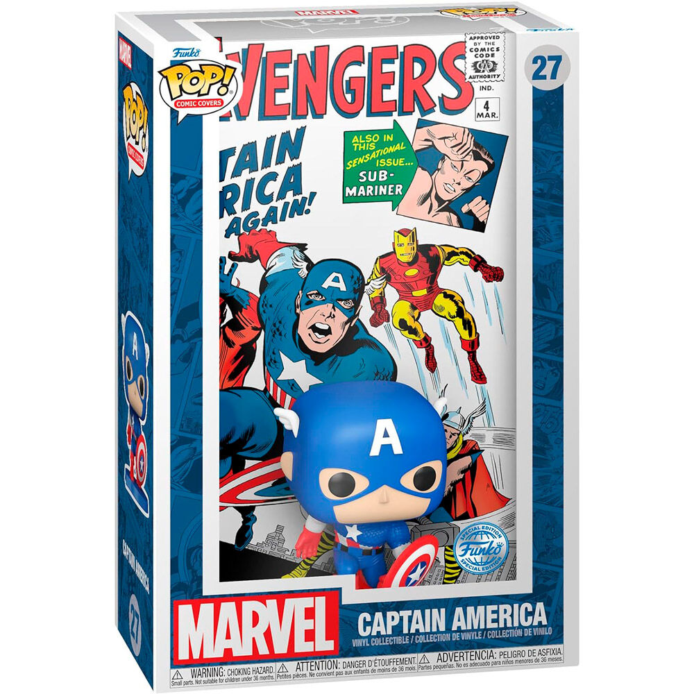 pop figure comic cover marvel avengers captain america