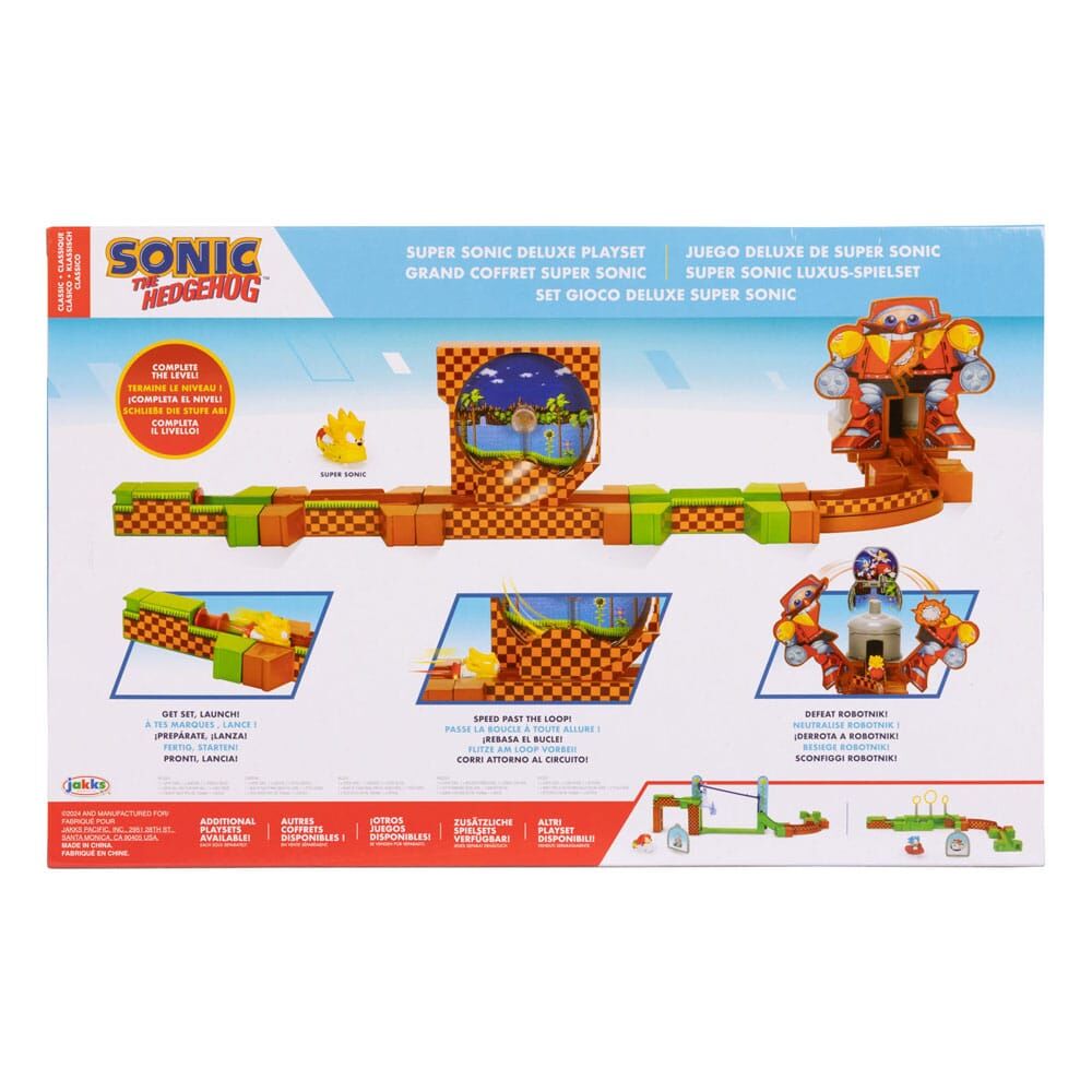 Super Sonic Deluxe Go Go Racers Sonic Playset