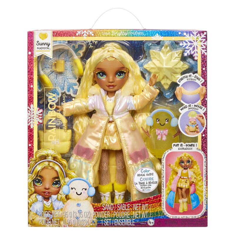 sunny madison winter doll yellow rainbow high