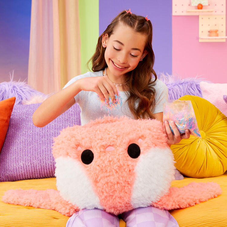 Cuscino di peluche Fluffie Stuffiez con aspirapolvere (colori assortiti)
