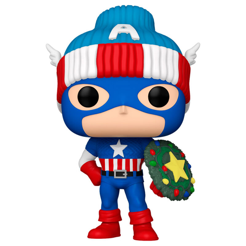 Figura POP de Capitán América de Marvel para Navidad