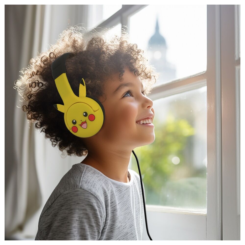Fones de ouvido infantis Pikachu Pokémon