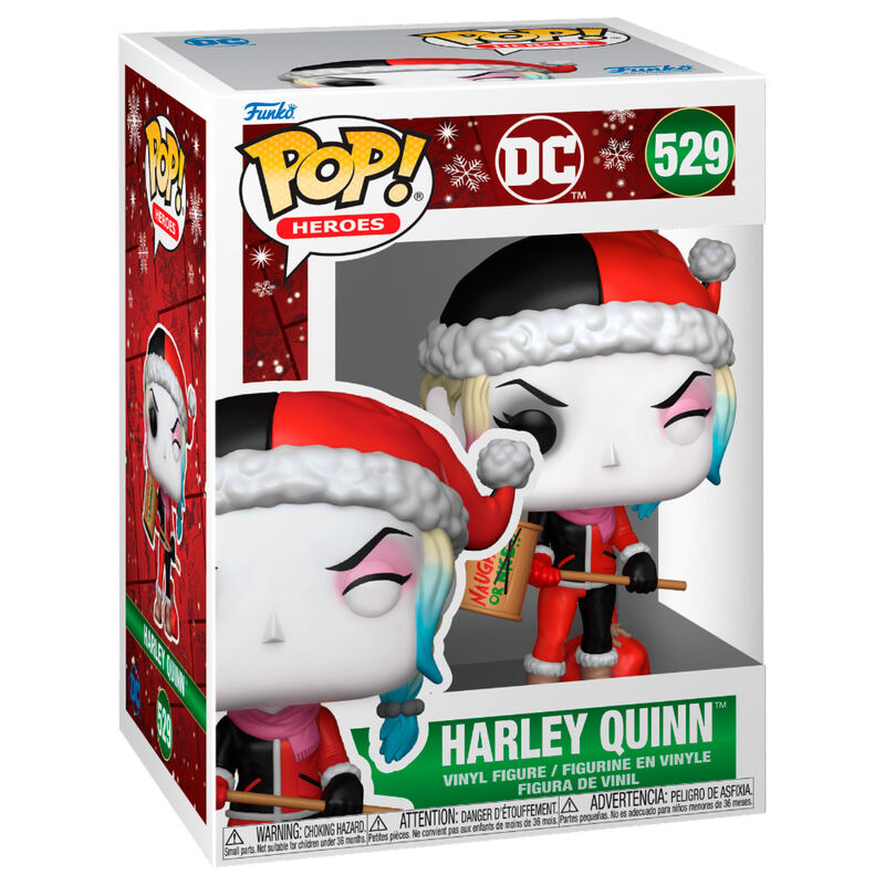 Figura Funko POP de Natal da Arlequina da DC Comics