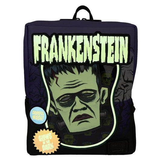 Frankenstein Neonmaske Universal Monster Loungefly Rucksack 28cm