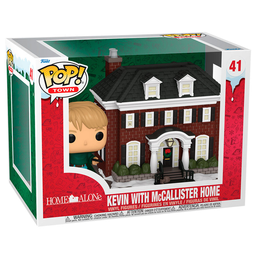 pop figure town home alone kevin with mccallister home