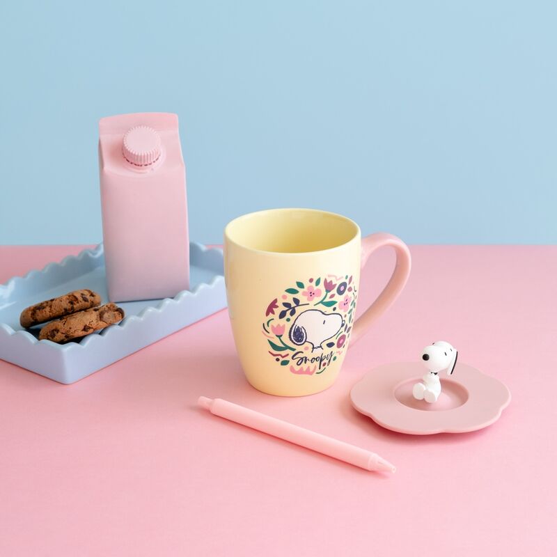 Mug premium avec couvercle Snoopy