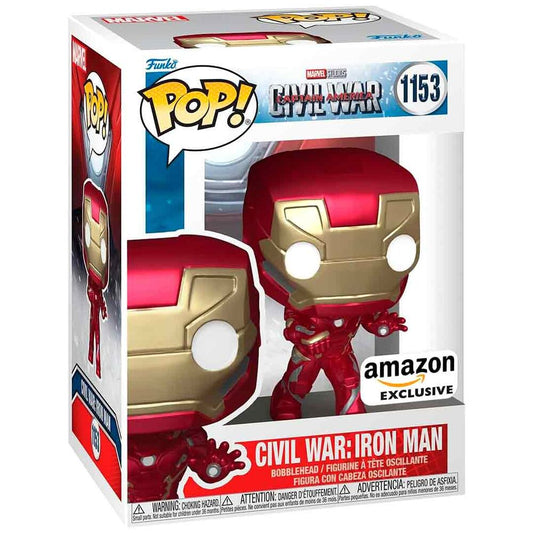 marvel civil war captain america pop figure civil war iron man exclusive
