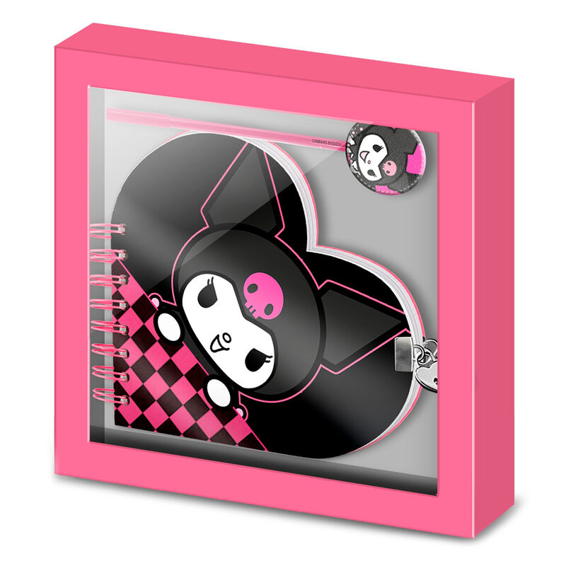 kuromi hello kitty diary pen set