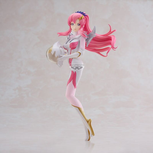 Lacus Clyne Brokatowy i efektowny kombinezon mobilny Gundam Rysunek 22 cm