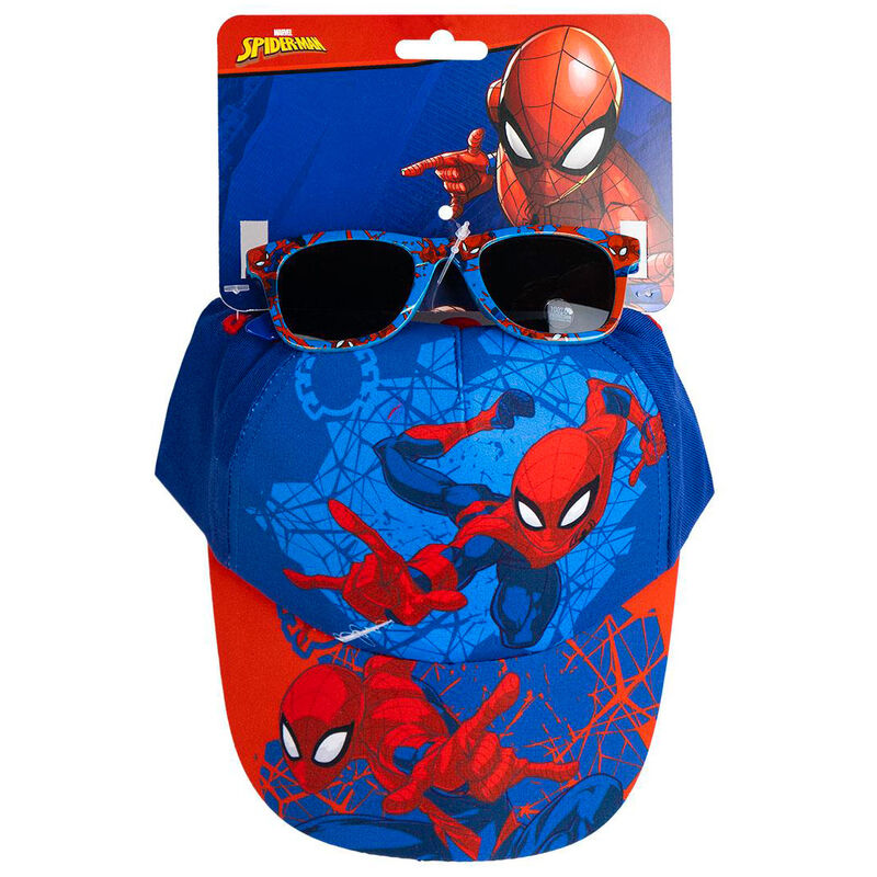 Marvel Spiderman sun glasses cap set