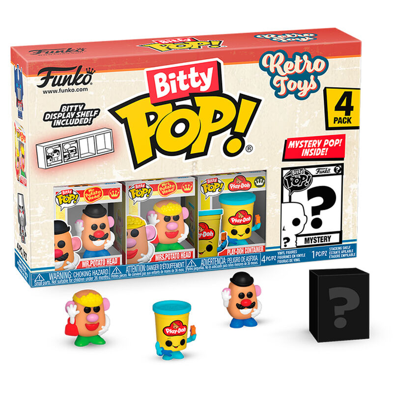 blister 4 figures bitty pop retro toys mr potato head