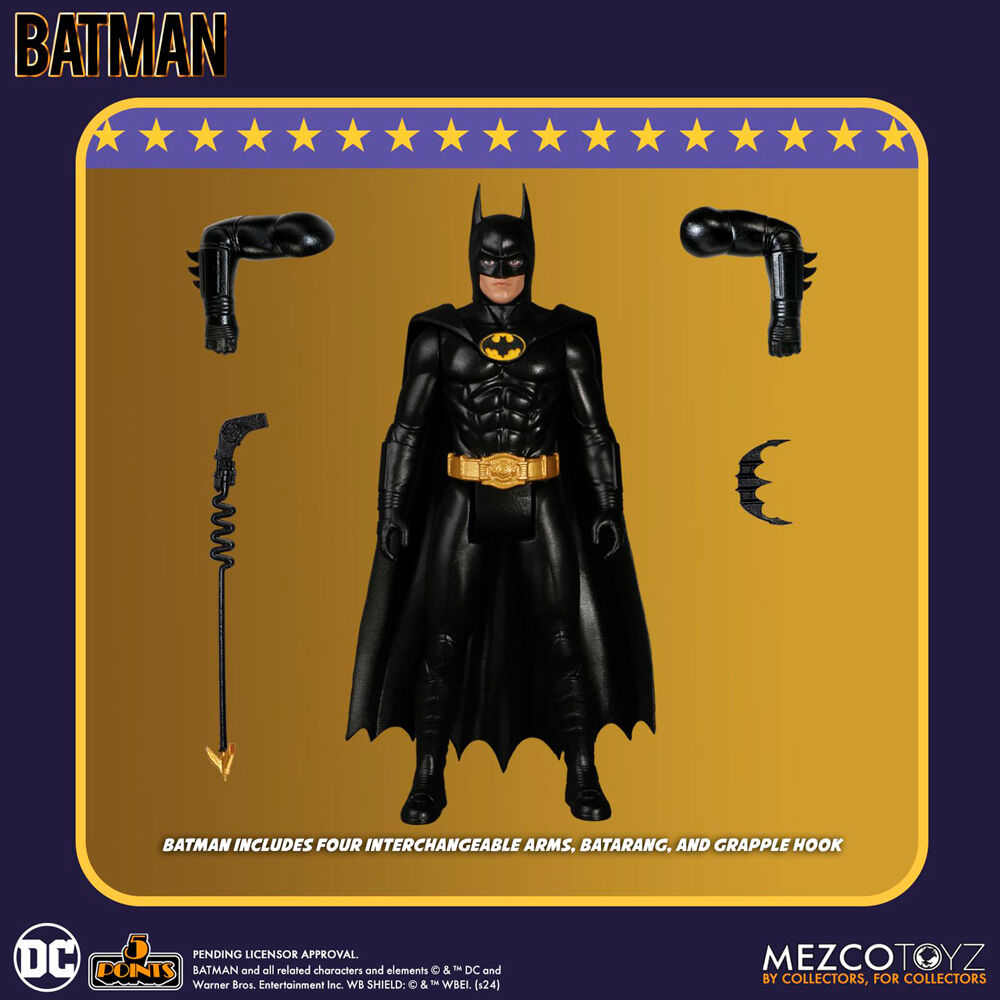 Figura do Batman do Universo DC Comics de 1989 9 5 cm