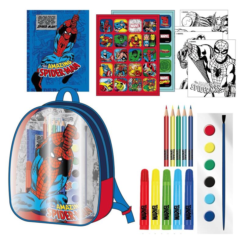 avengers marvel stationery and backpack set