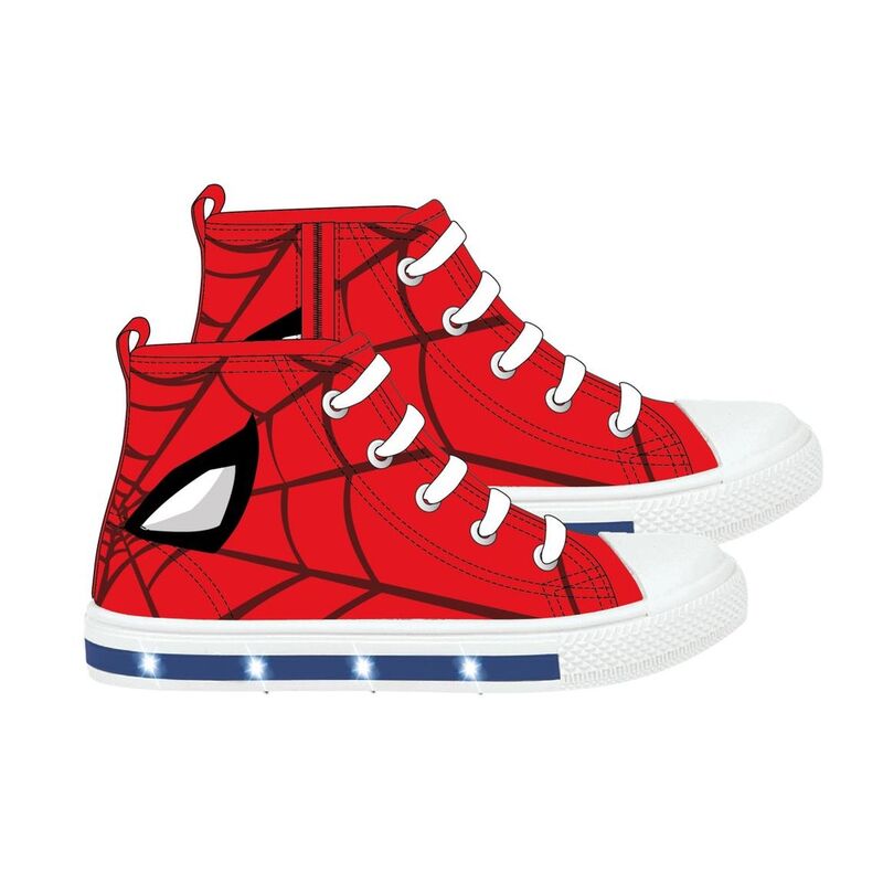 Spiderman Marvel canvas sneakers with lights