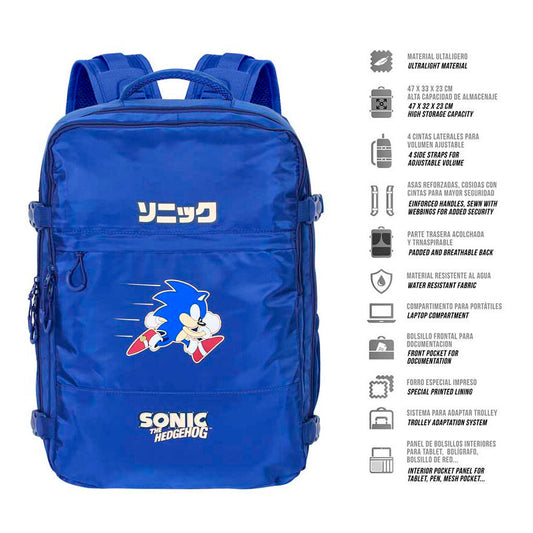 Sonic the Hedgehog Rucksack 49 cm
