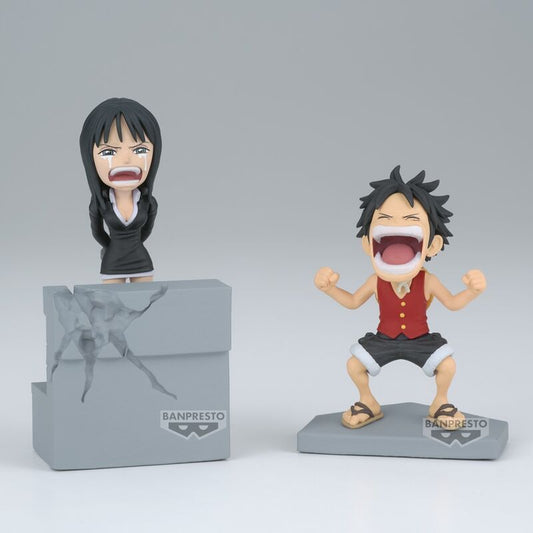 Figurine Luffy et Nico Robin World Collectible One Piece 10 cm