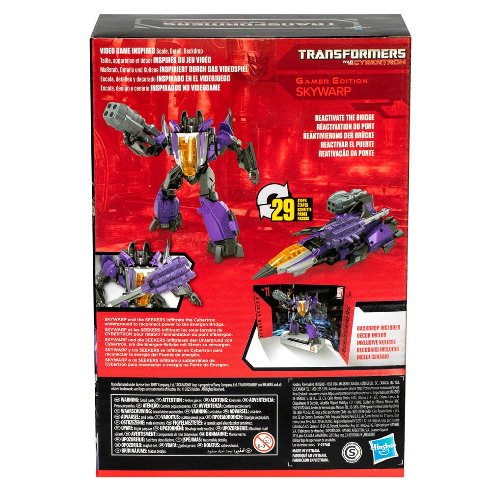 Skywarp Studio Series Gamer Edition Cybertron Transformers Figure 16.5cm