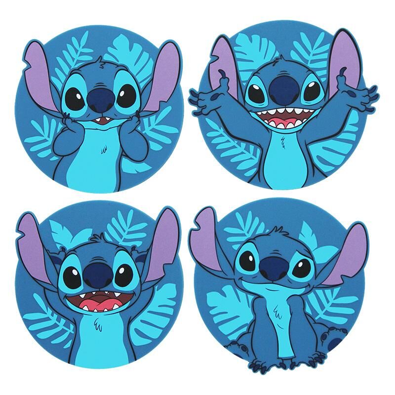 set of 4 stitch disney coasters