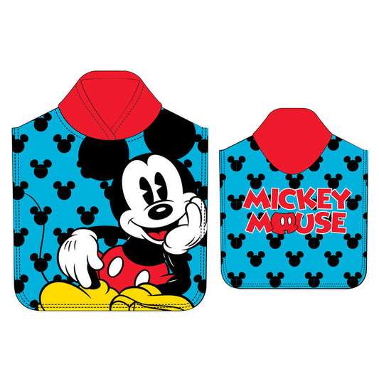 Poncho de toalla de microfibra de Mickey Mouse