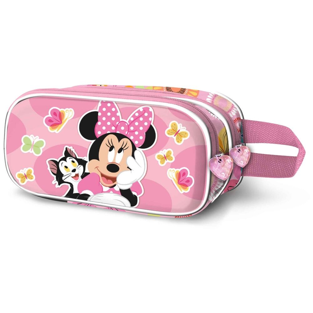 3d kitten minnie disney double pencil case