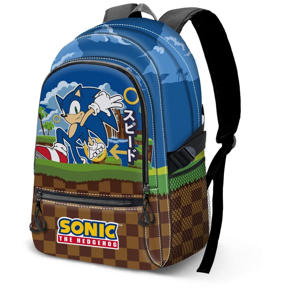 greenhill sonic the hedgehog backpack 44cm adaptable