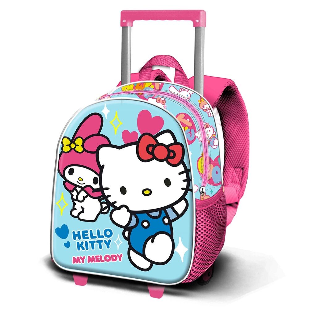 3d friendship hello kitty trolley 34cm