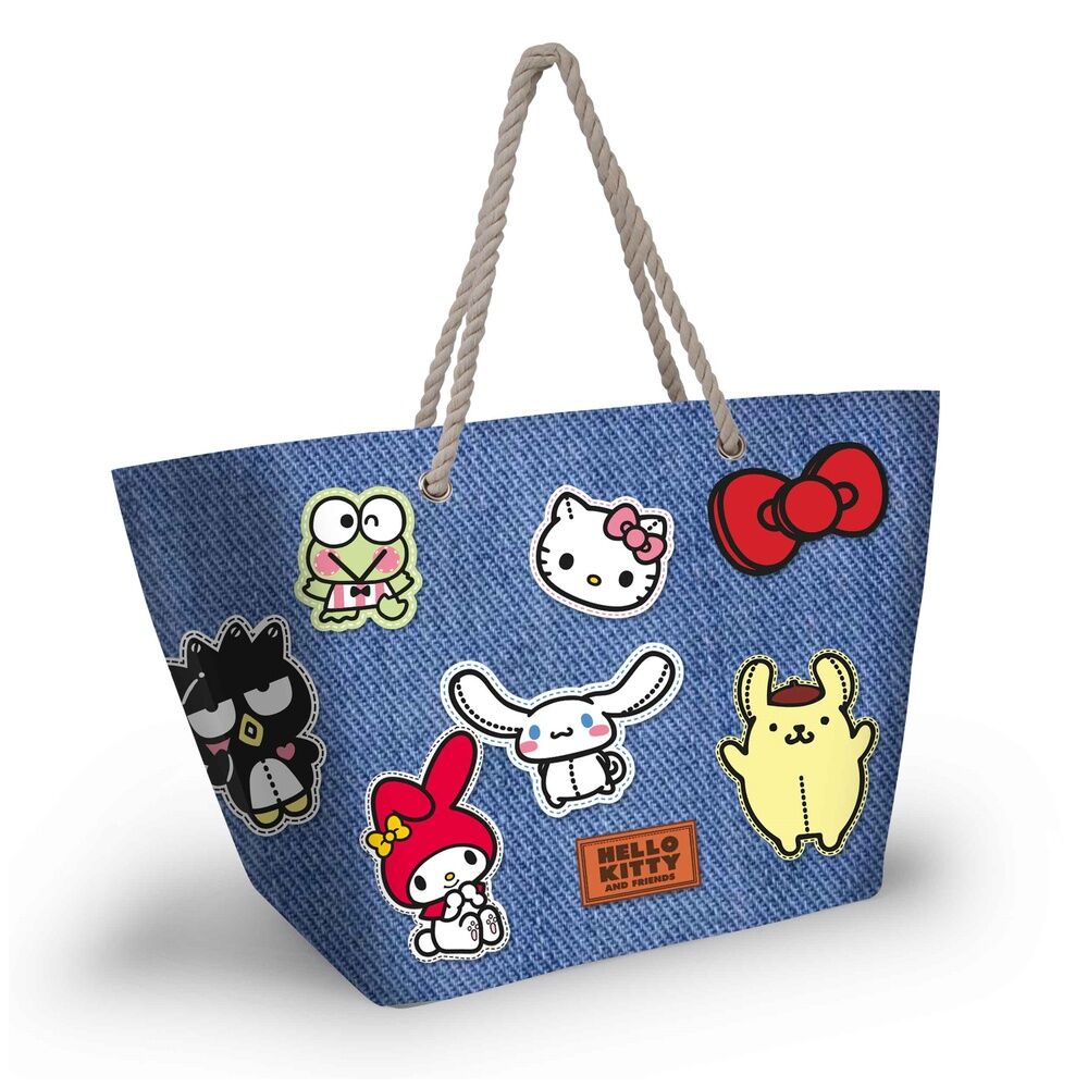 hello kitty stickers beach bag