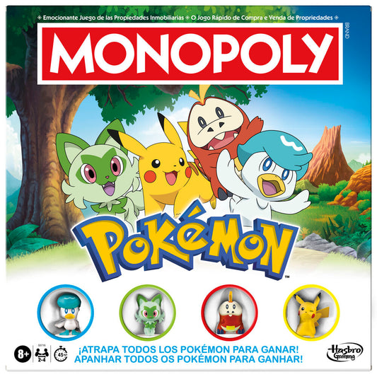 Gra planszowa Monopoly Pokemon w języku hiszpańskim