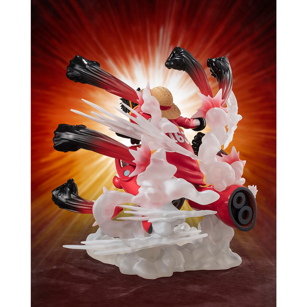 S H Figuarts Zero Figur Monkey D Luffy Gum Gum Hawk Gatling Extra Battle One Piece 18cm