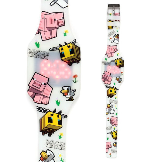 Relógio Digital de Silicone Minecraft Sortido
