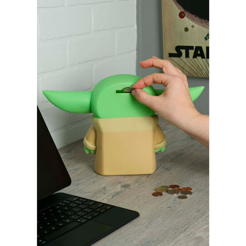 Figura de Yoda el Niño de Star Wars para hucha 20 cm