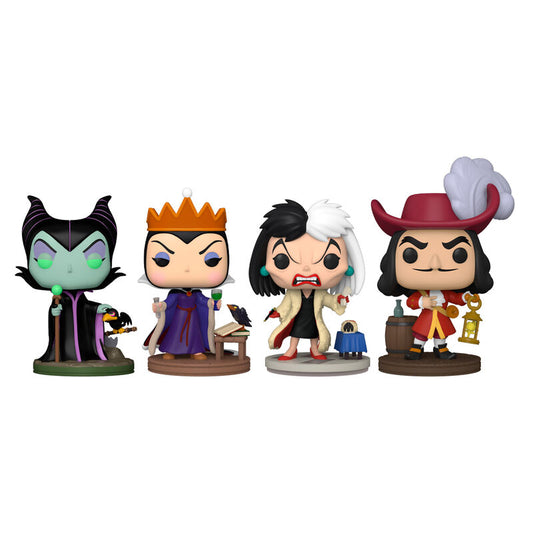 Blister pack of 4 Disney Villains POP figures