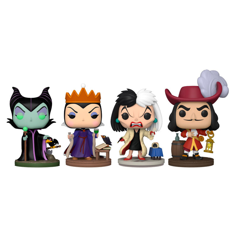Blister pack of 4 Disney Villains POP figures