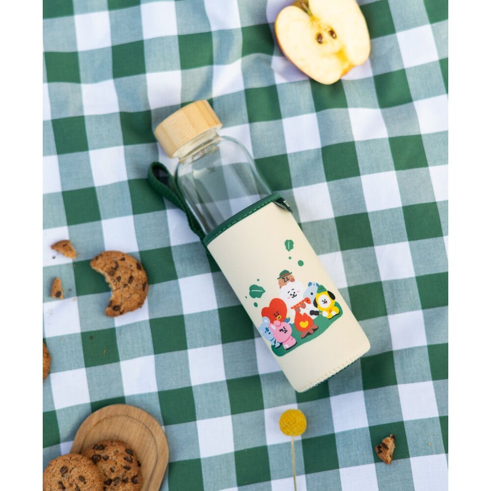BT21 glass bottle