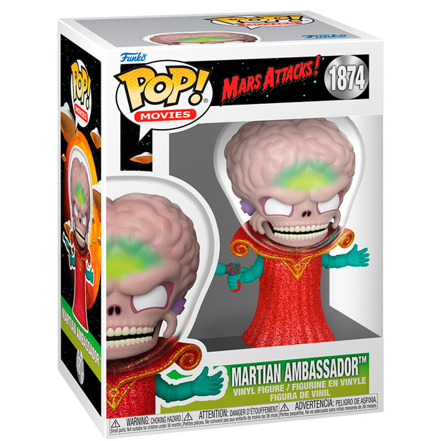 Figura POP Mars Attacks Martian Ambasciatore