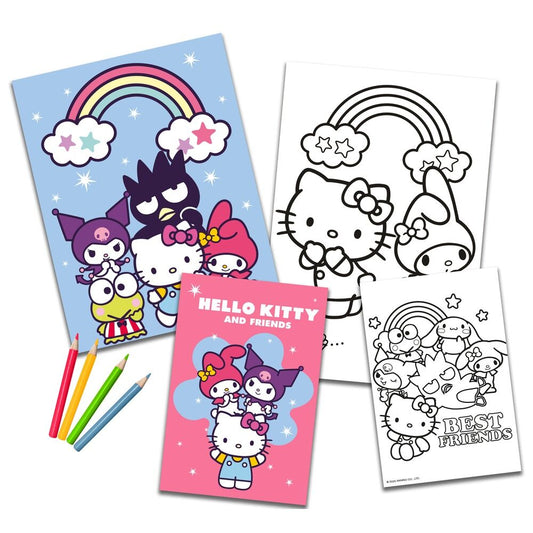 Set da colorare di Hello Kitty e amici