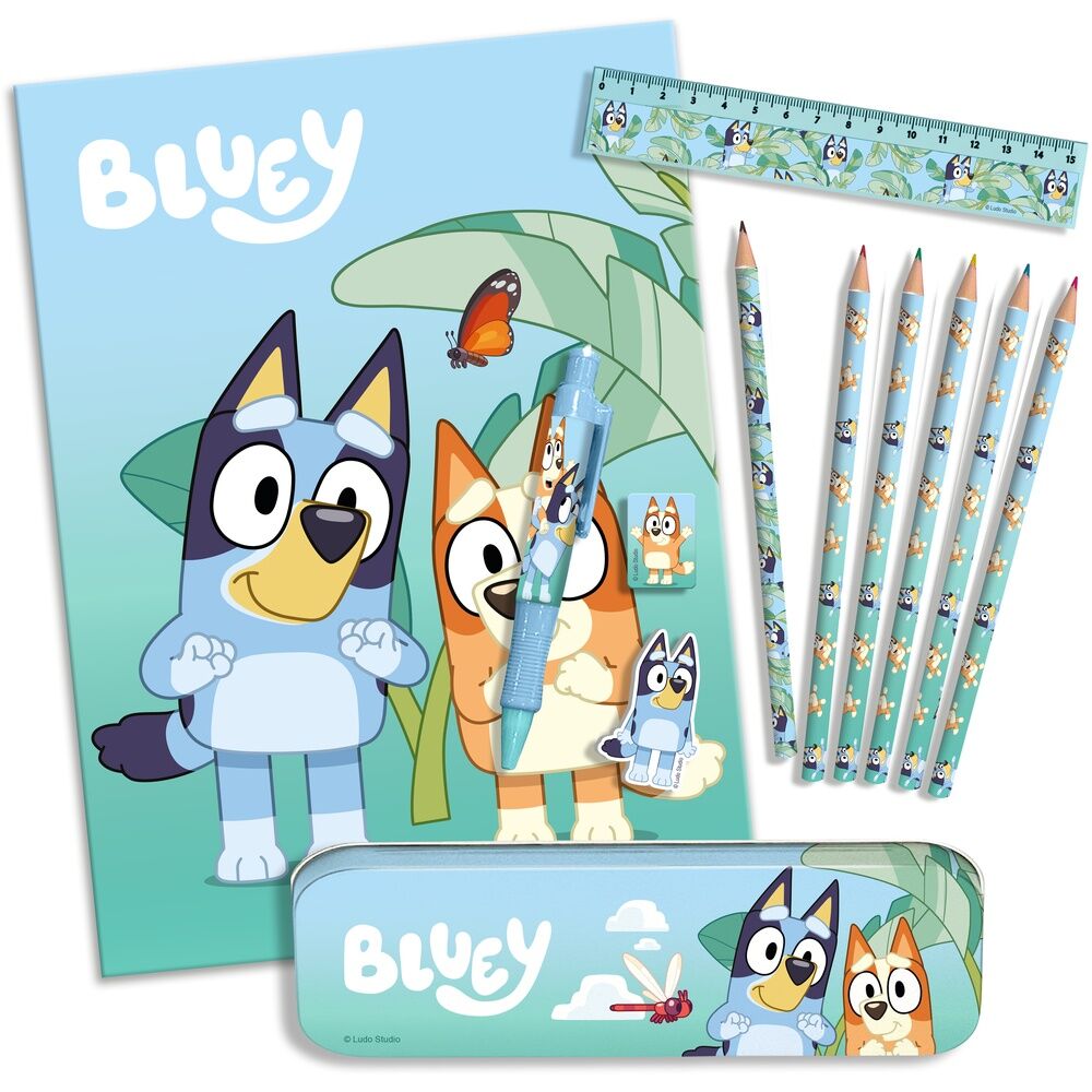 Bluey stationery set